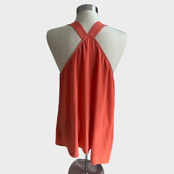 The Limited Large Sleeveless Tank Top Salmon Pink 100% Polyester - Picture 3 of 8